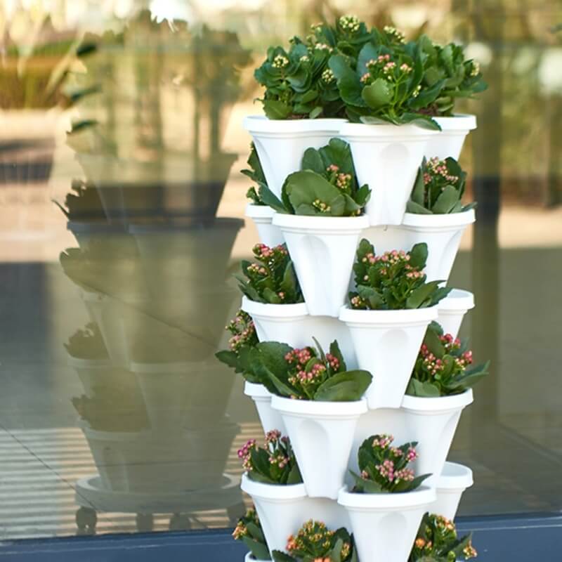 Plant Planter 4-Tier Stackable Self-Watering