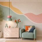 Color-Block Metal Pendant Lamp (30 cm)