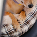 Dog Car Seat Plush Non-Slip Base & Adjustable Straps