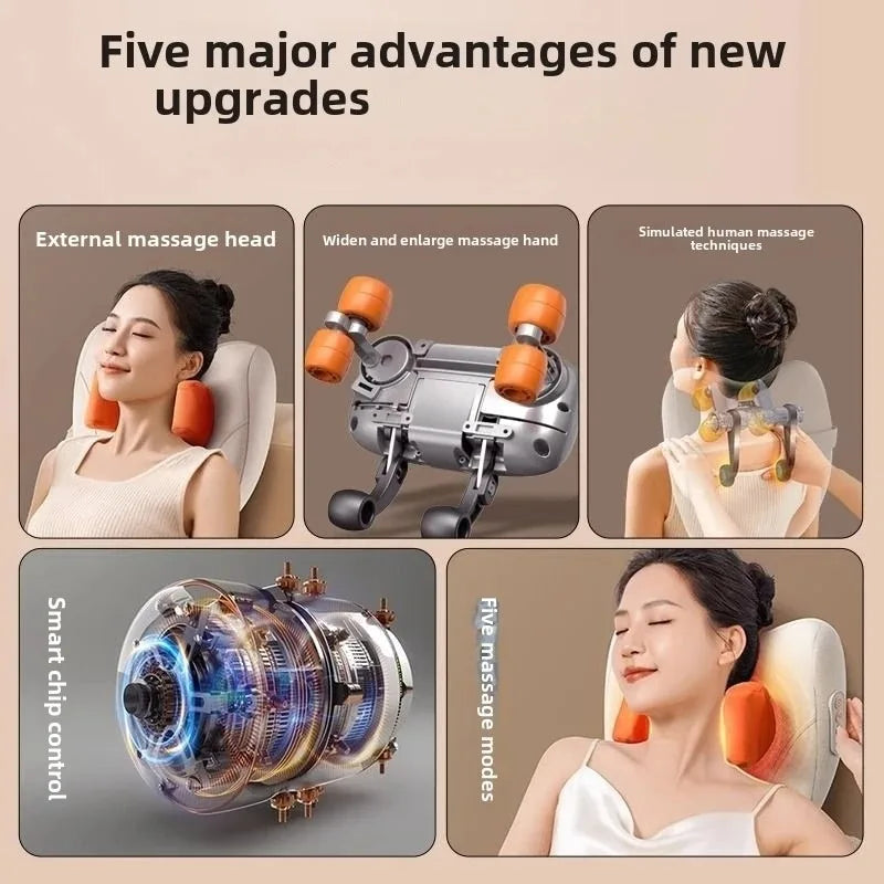 Massage Pillow Wireless Shiatsu & Heat