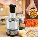 Manual Vegetable Cutter Zigzag Blade Stainless Steel Integrated Bowl