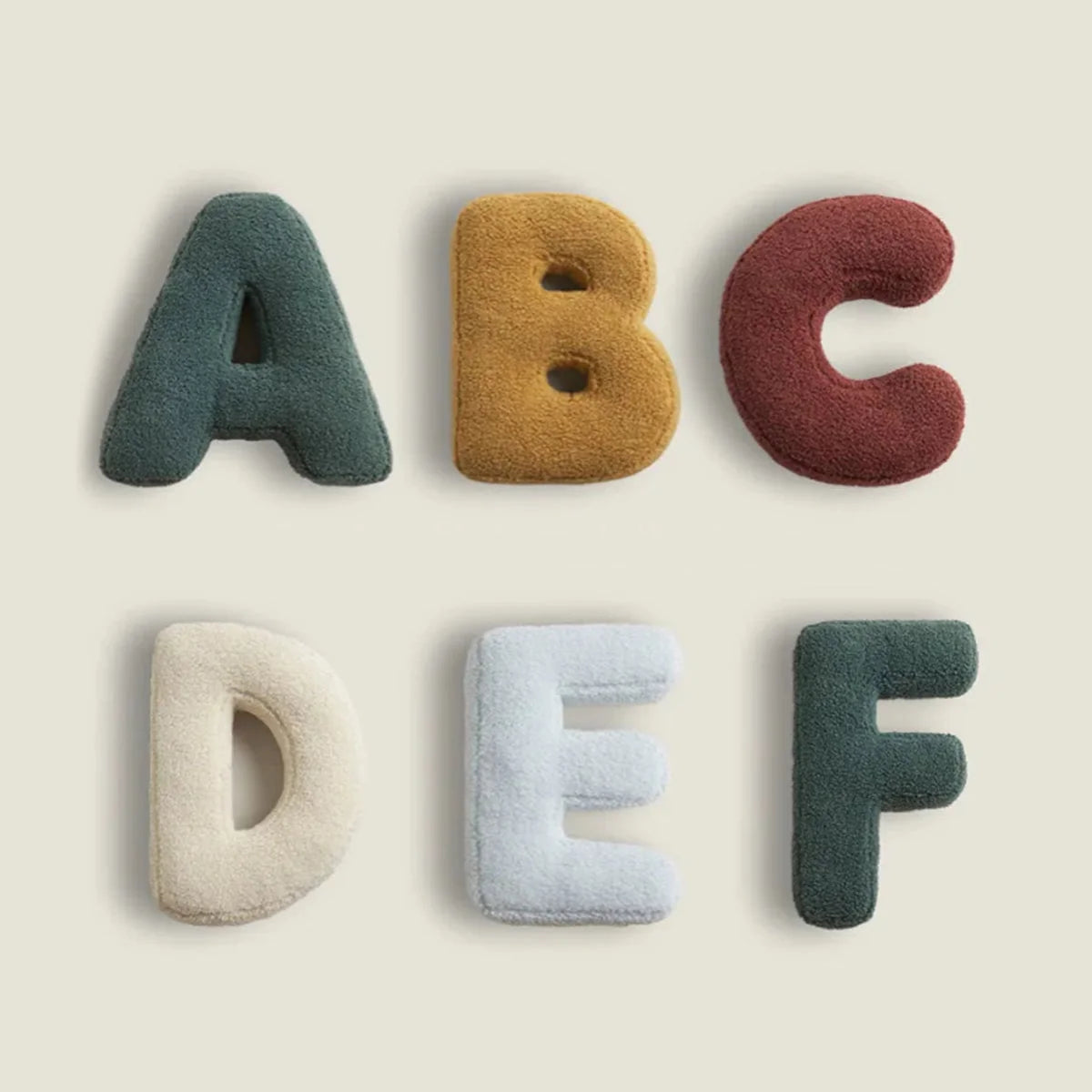 Decorative Cushion Alphabet Print Cotton & Inner Insert