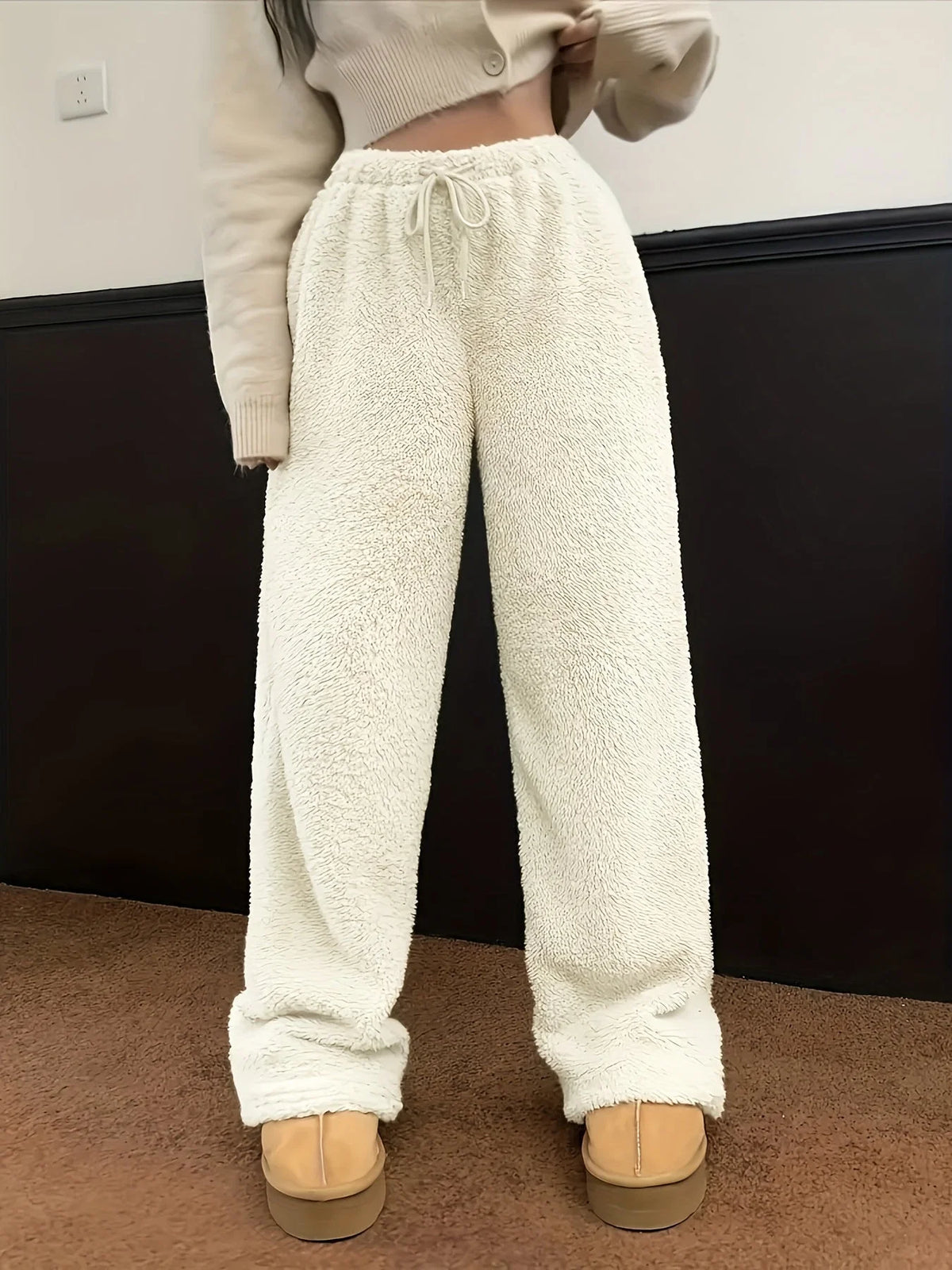Lounge Pants Teddy Sherpa Ultra-Soft Relaxed Fit