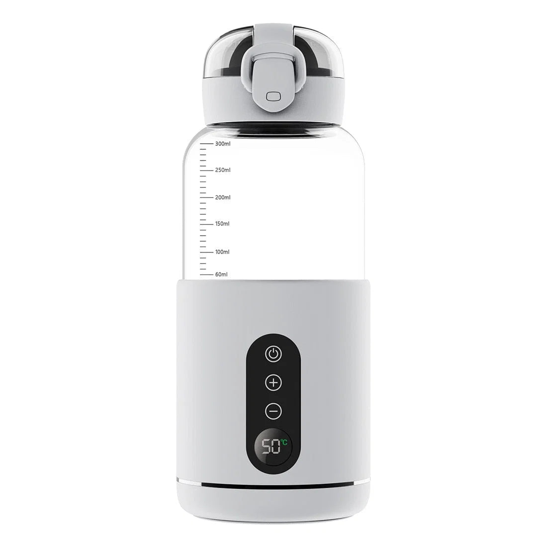 Baby Bottle Warmer USB-C Rechargeable Borosilicate Glass