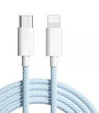 USB-C To Lightning Cable Fast Charging Braided Nylon 2-Pack