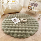 Soft Round Bubble Rug – Fluffy Circle Carpet for Cozy Spaces