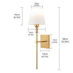 Set of 2 Wireless Rechargeable Wall Lamps