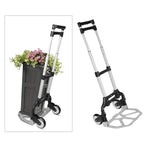 Folding Hand Truck Aluminum 165 Lb Capacity Quiet Wheels