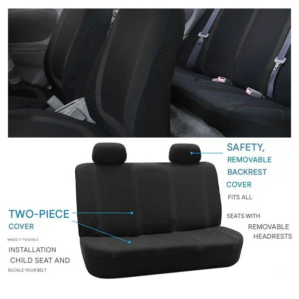 Car Seat Covers Universal Fit Quilted Polyester Machine Washable