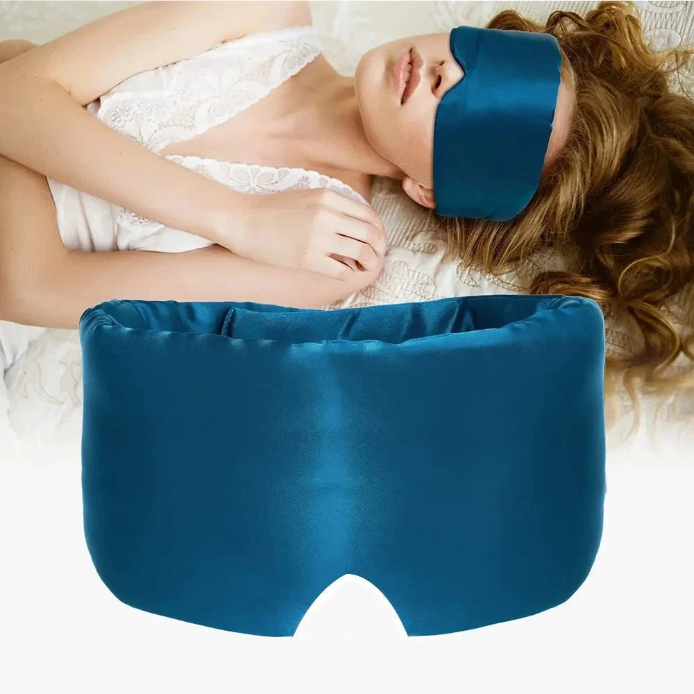 Sleep Mask Mulberry Silk Padded Light-Blocking & Hypoallergenic