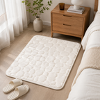 Absorbent Coral Velvet Polyester Non-Slip Bath Mat