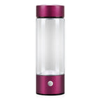 Hydrogen Water Bottle USB Rechargeable Borosilicate Glass 420ml