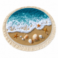 Quick-Drying Low-Sand Round Beach Towel (150 cm)