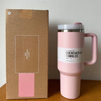 Insulated Tumbler 1.2L Stainless Steel Handle Lid