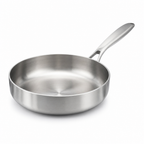 Triple-Layer Stainless Steel High-Sided Frying Pan (20 cm)