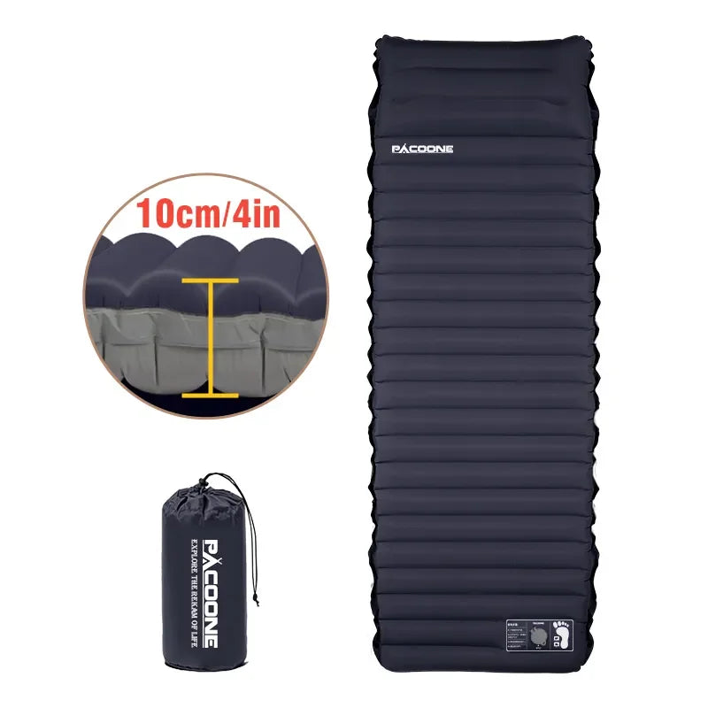 Camping Mattress Ultralight Self-Inflating Built-In Foot Pump