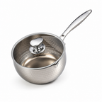 Uncoated Titanium Thickened Body Yukihira Pot (Lid & Steamer Options)