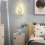 10W Warm White Wall Sconce with Modern Flame LED Design