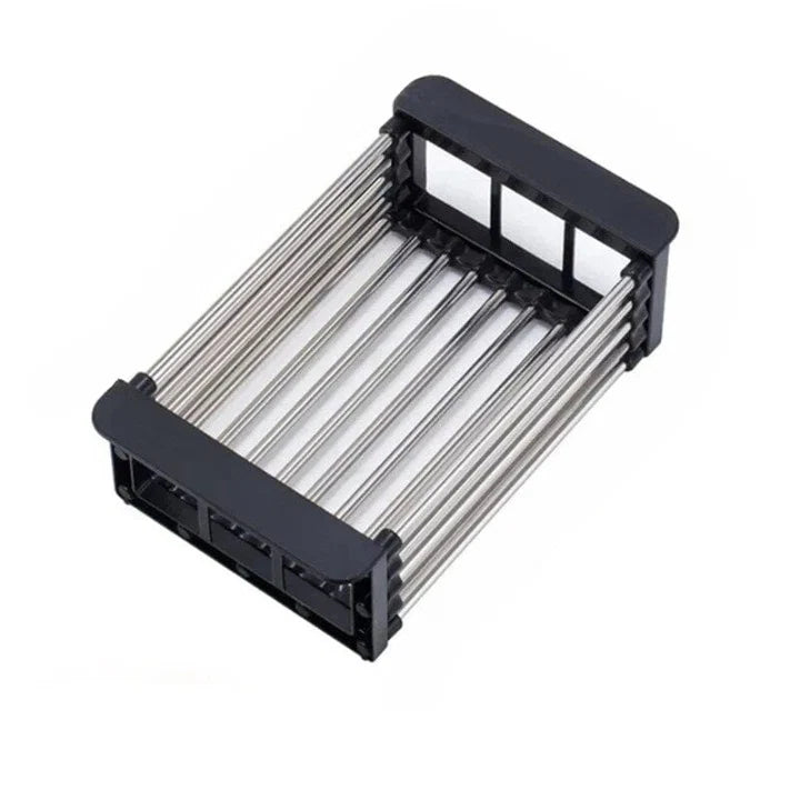 Over-Sink Dish Drainer Adjustable Stainless Steel & Non-Slip