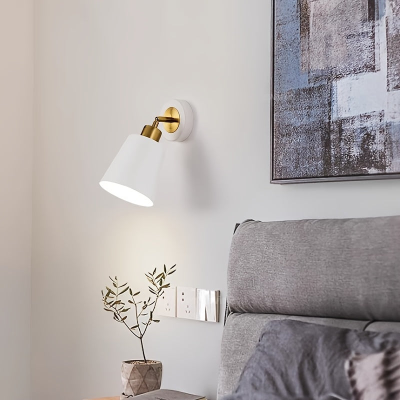 Adjustable Wall Sconce Light in Metal for Bedroom and Living Room