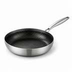 Tri-Ply Stainless Steel Honeycomb Non-Stick Frying Pan (Multiple Sizes)