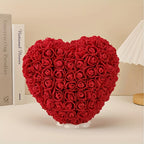 Artificial Flower Table Centerpiece - Heart-Shaped Rose for Mother's Day