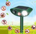 Solar-Powered Ultrasonic Animal Repellent with Motion Sensor Light