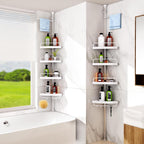 Corner Shelf for Bathroom – Adjustable Storage Solution