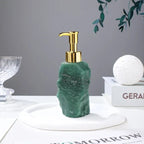 Elegant Stone Soap Dispenser with Luxurious Gold Pump