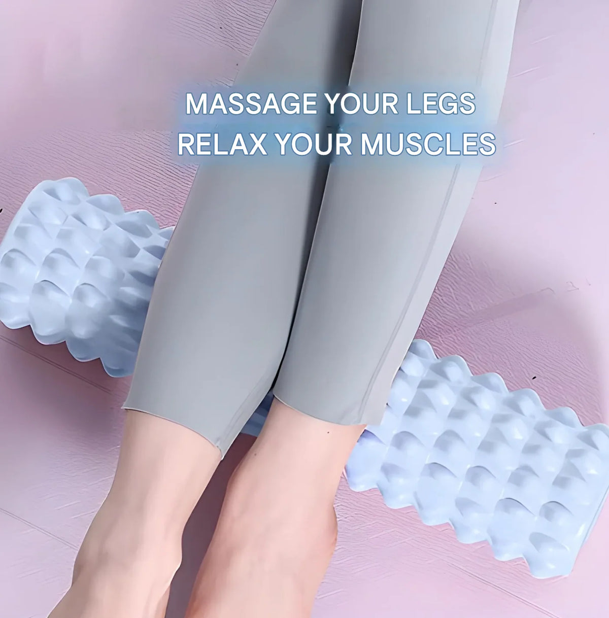 Foam Roller High-Density Textured Grid