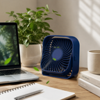 360° Rotating 3-Speed USB Table Fan