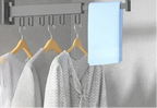 Wall-Mounted Clothes Drying Rack Foldable & Extendable Rust-Resistant Aluminum