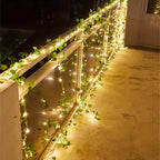 Solar-Powered Ivy Leaf String Lights (7 m)