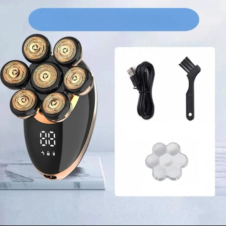 Electric Shaver 7D Floating Heads 5-in-1 Grooming Kit