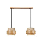 Travertine-Look Cylindrical Pendant Light (E27 Socket)