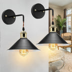 Industrial Wall Light Fixture - Modern Metal Sconce with Oil-Rubbed Finish