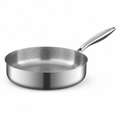 Thick Hammered Titanium Non-Coated Non-Stick Frying Pan (Induction & Gas Compatible)
