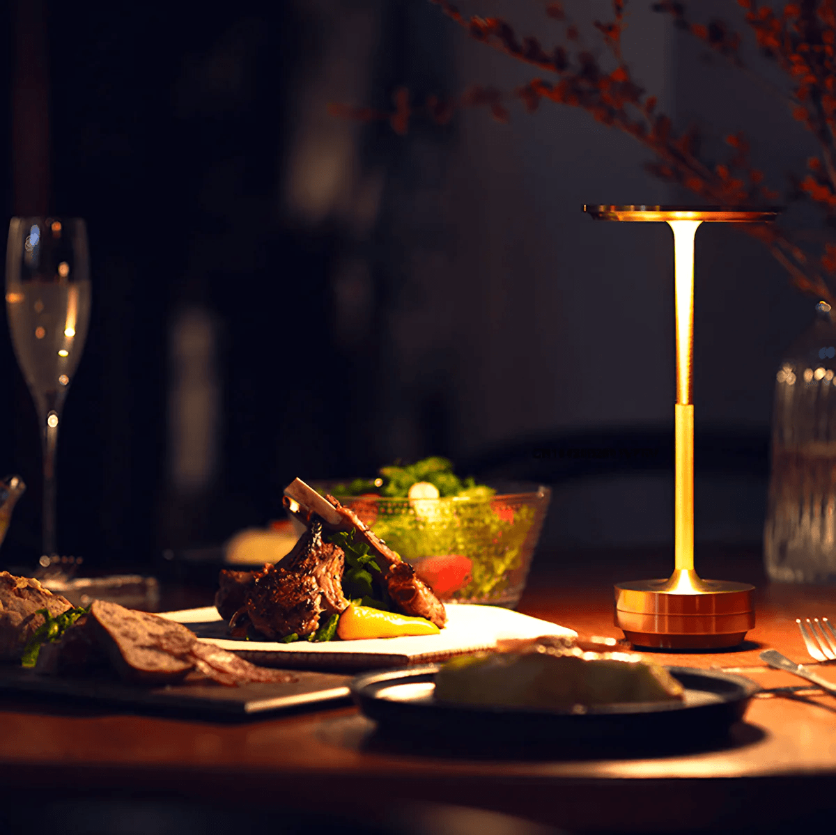 Rechargeable Wireless Mood Light in Amber Color