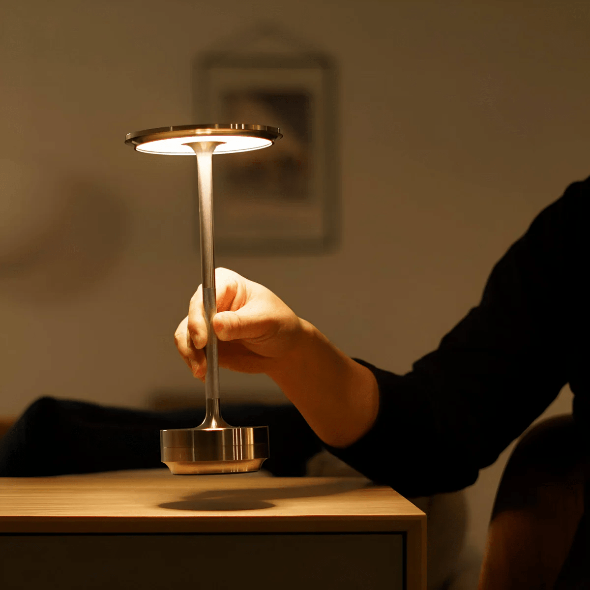 Rechargeable Wireless Mood Light in Amber Color