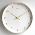 Silent Movement Wooden Wall Clock Crafted from Solid Wood