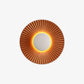 Modern Wall Lamp with Metallic Sun Design