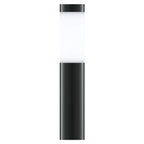 Cylindrical Solar Garden Bollard Lights - Set of 2
