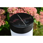 Cylindrical Solar Garden Bollard Lights - Set of 2