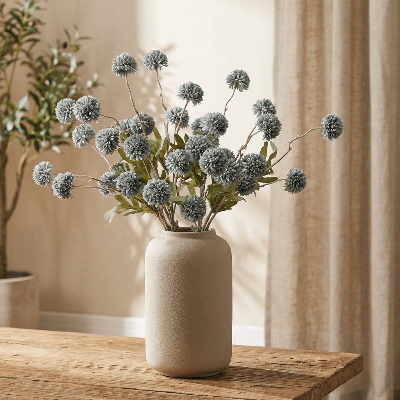 Home Decor Artificial Allium Flower Stem