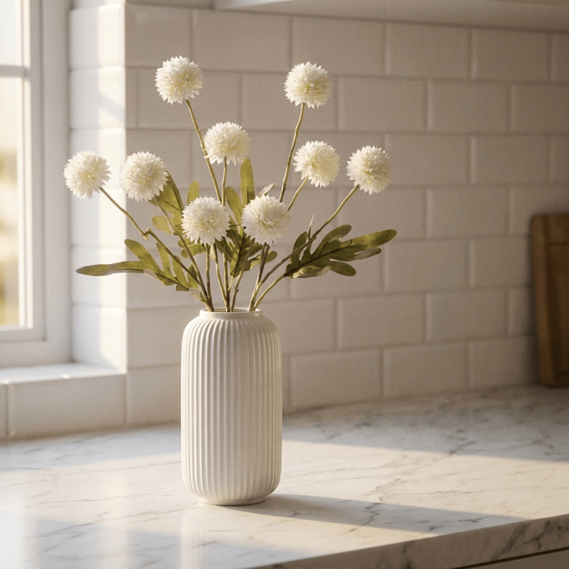 Home Decor Artificial Allium Flower Stem