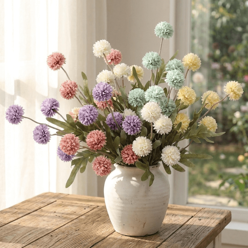 Home Decor Artificial Allium Flower Stem