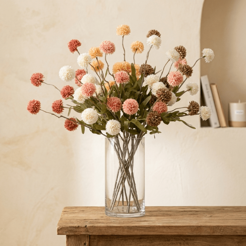 Home Decor Artificial Allium Flower Stem