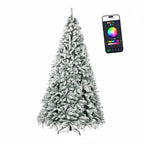 Fully Decorated Artificial Christmas Tree Lights
