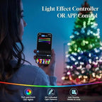 Fully Decorated Artificial Christmas Tree Lights