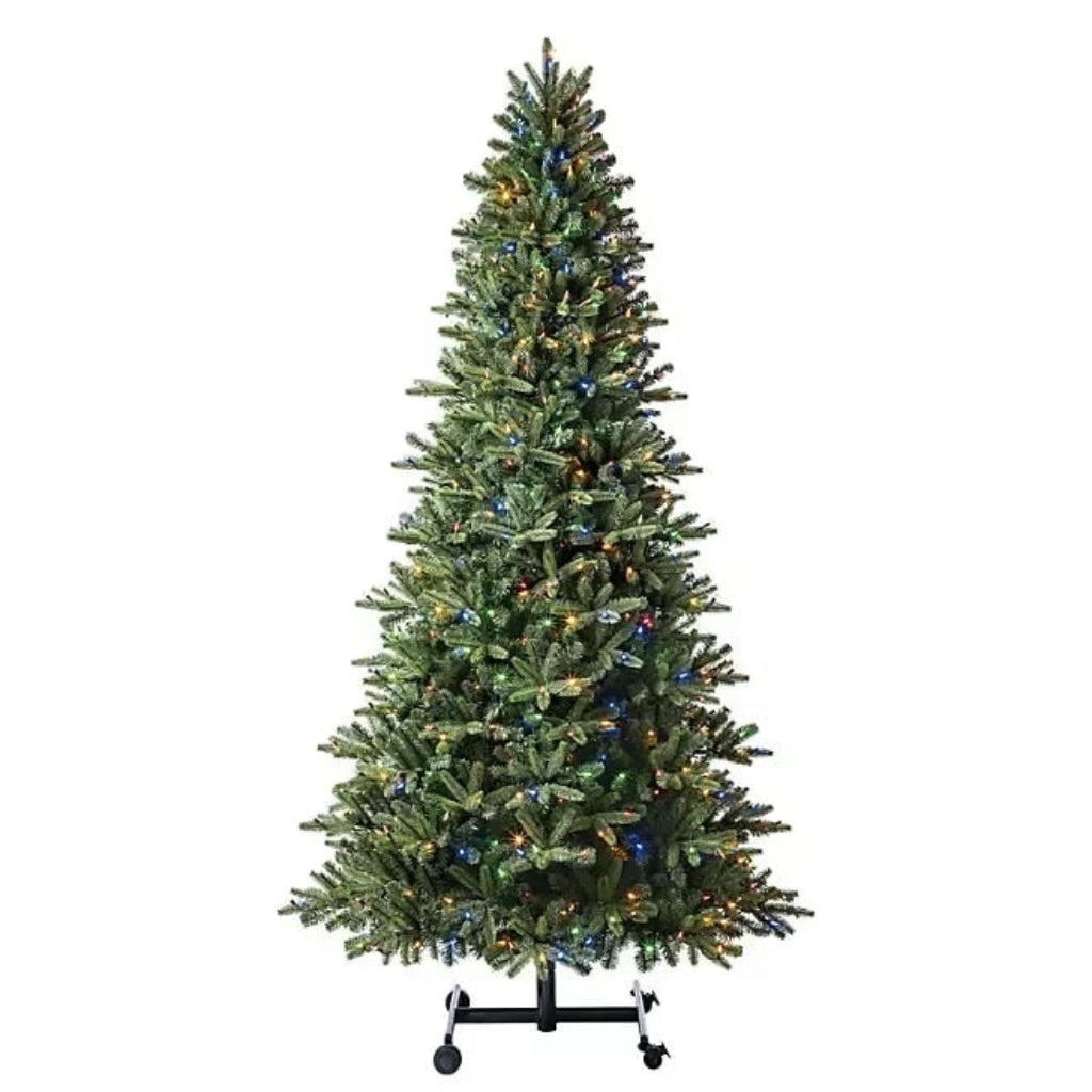 Fully Decorated Artificial Christmas Tree Lights